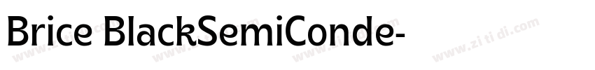 Brice BlackSemiConde字体转换